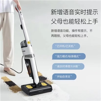 德尔玛 蒸汽洗地机 智能一键自清洁